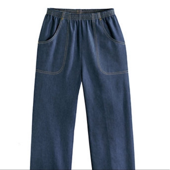 Classic Stretch Waist Cotton indigo Jeans - Picture 1 of 6